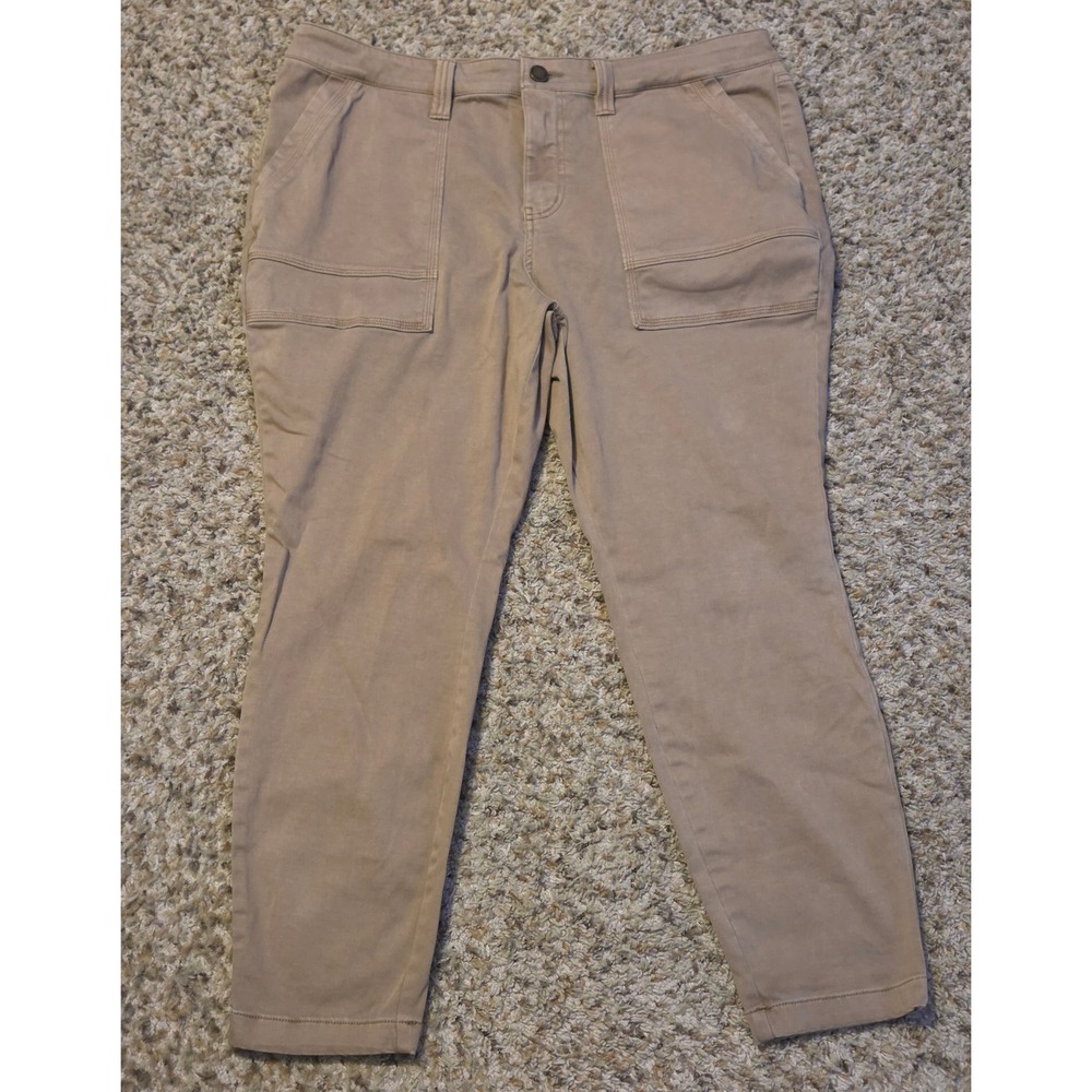Evri Ankle Pants Women's Size 16W Brown